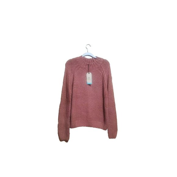 prAna Women's Nemma Mid Weight Mock Neck Organic Cotton Sweater Sz XL NWT - Picture 2 of 10